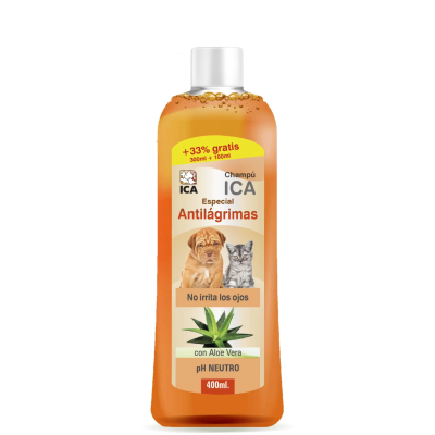 Champú antilágrimas con Aloe Vera para perros y gatos