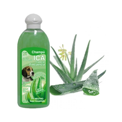 Champú frecuencia con Aloe Vera para perros