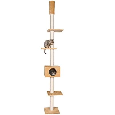 Rascador Gato Cometa Beige 35x35x263cm