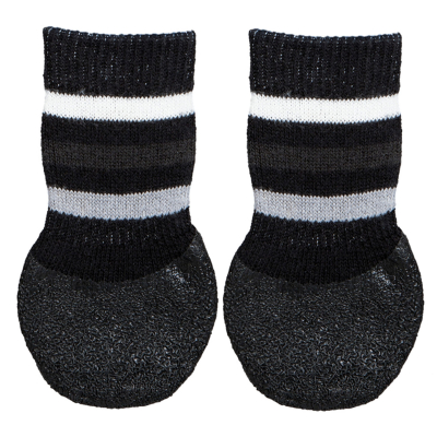 2 Calcetines Perro Antideslizante XL Negro