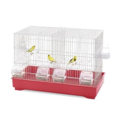 JAULA AVES COVA 55 C/ DIVISORIA BRANCA E ROJO 58*31*40