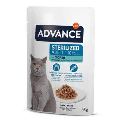 Advance Wet Cat STZ Bacalao 85gr
