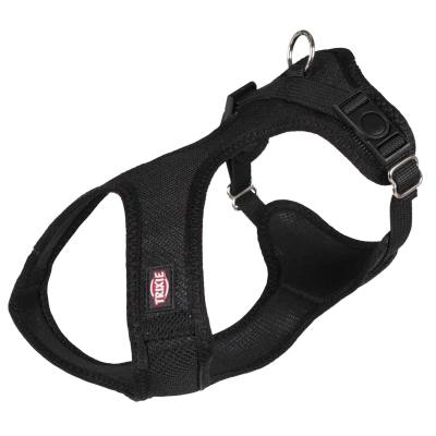 Arnés Suave, S: 33–50cm/20 mm, Negro