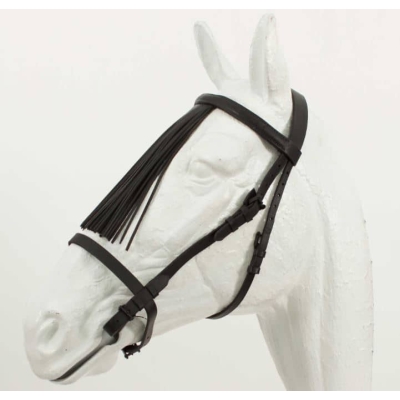 CABEZADA VAQUERA ALOMADA AHOGADERO KAMELL (FULL, NEGRO)