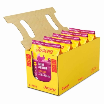 Saco Perro MiniSenior JOSERA 5X900g pienso perro senior mini