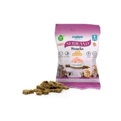 Serrano Snack Gato Pollo Anti Hairball 50gr