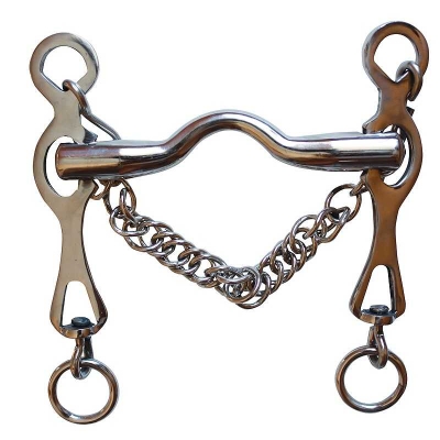 Bocado PORTUGUÉS INOX Eembocadura Lisa 12.5cm