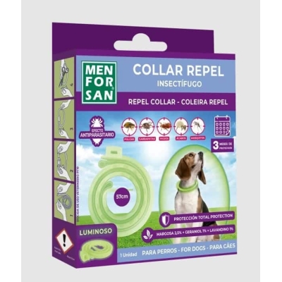 MENFORSAN COLLAR LUMINISCENTE ANTIINSECTO 3 ACT PERROS 1UD