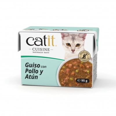 CATIT Cuisine Guiso con Pollo y Atún, 95g