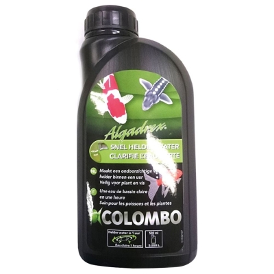 colombo algadrex 500 ml – tratamiento clarificador y anti algas para acuarios y estanques