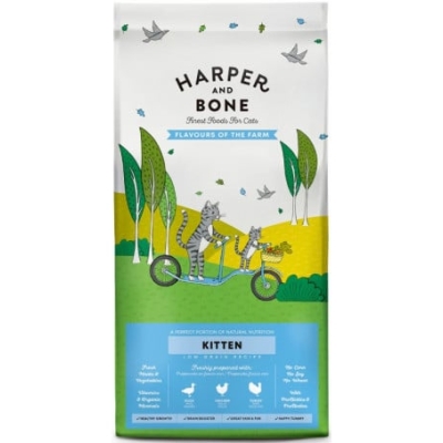 Harper & Bone Cat Kitten Flavours Farm 2 kg – pienso natural para gatitos