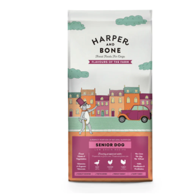 Harper & Bone Dog Adult All Breeds Senior & Light Flavours Farm 2 kg – pienso natural light para perros