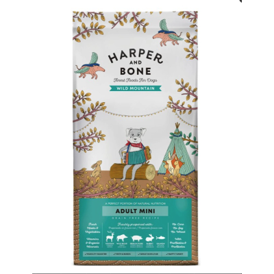 Harper & Bone Dog Adult Mini Wild Mountain 2 kg – pienso natural para perros mini