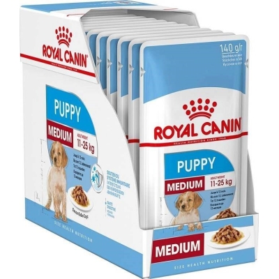 Royal Canin Wet Medium Puppy 10x140Gr alimento húmedo cachorros