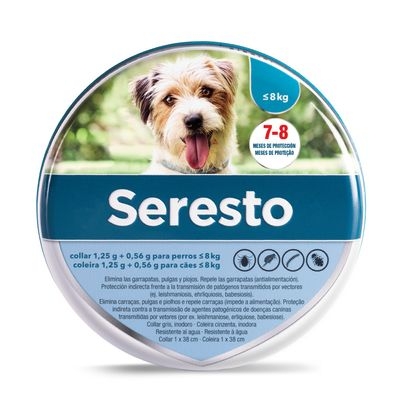 Seresto Collar Pequeño Perro Menos De 8kg antiparasitario para perros pequeños