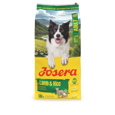 JOSERA (Cordero y Arroz) Saco Perro 12.5kg para perros adultos con sensibilidad alimentaria.