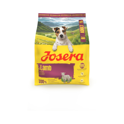 JOSERA Saco Perro Mini Lamb 900g croqueta adaptada para razas pequeñas.