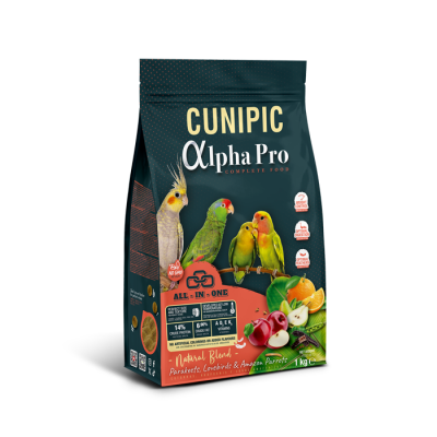 CUNIPIC Alpha Pro Aves medianas alimento extrusionado para aves de tamaño medio