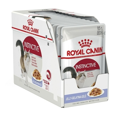 ROYAL CANIN Instinctive 12 x 85 gr sobres comida húmeda gato adulto en salsa.