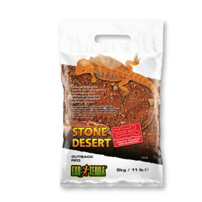 EXO TERRA Outback Red Stone Desert 5kg sustrato desértico para terrarios de reptiles