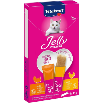 VITAKRAFT Barritas Jelly Lovers Pavo y Pollo para gatos