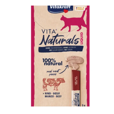 VITAKRAFT Vita Naturals Liquid Snack ternera gatos