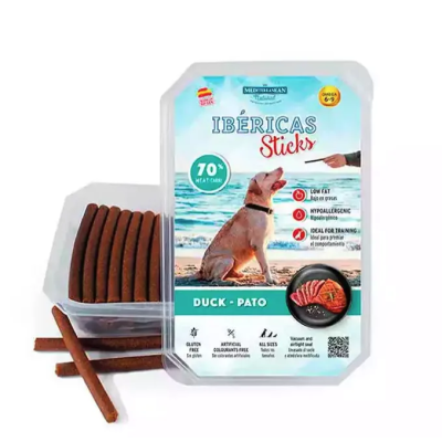 Mediterranean Natural Snacks Ibéricas Sticks de pato snack semiblando para perros