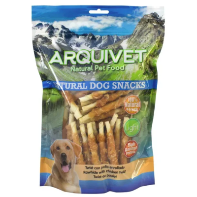 ARQUIVET Twist con pollo enrollado snack para perros
