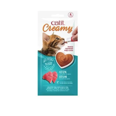 Catit Creamy Snack Liquido Atun 4x10g