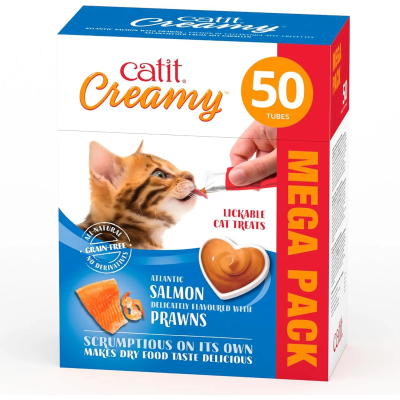 CATIT Creamy de Salmón y Gambas 50un