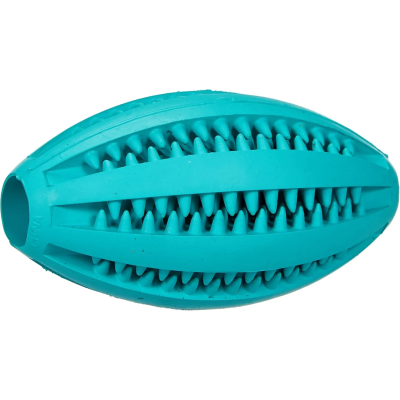 TRIXIE Pelota Rugby Denta Fun menta, caucho, 11 cm