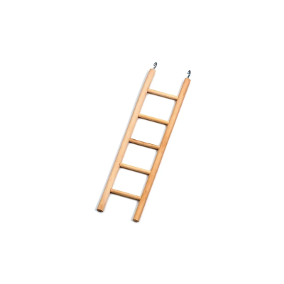 KARLIE ESCALERA PARA AVES LARGO MADERA NATURAL 7 ESCALONES L: 45 CM AN: 9 CM AL: