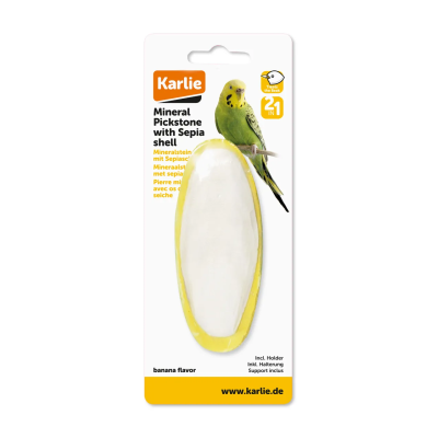 KARLIE Hueso De Sepia Prara aves Banana Con Cal