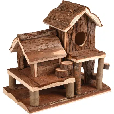 FLAMINGO Casita Lokomo Madera 25,5x11x16cm