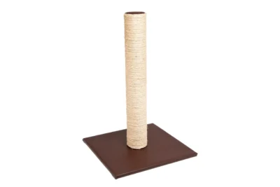 KARLIE Poster rascador piel artificial Marron 38x38x59cm