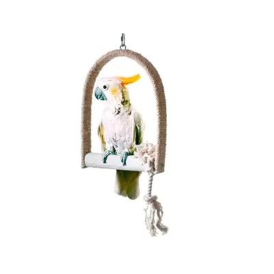 KARLIE Columpio sisal para aves Tamaño L 21x30x4cm