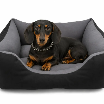 MASCOTAS DAMA Cama Cuadrada Loneta Negro Sin Cojín para perros EAN 8474407741811
